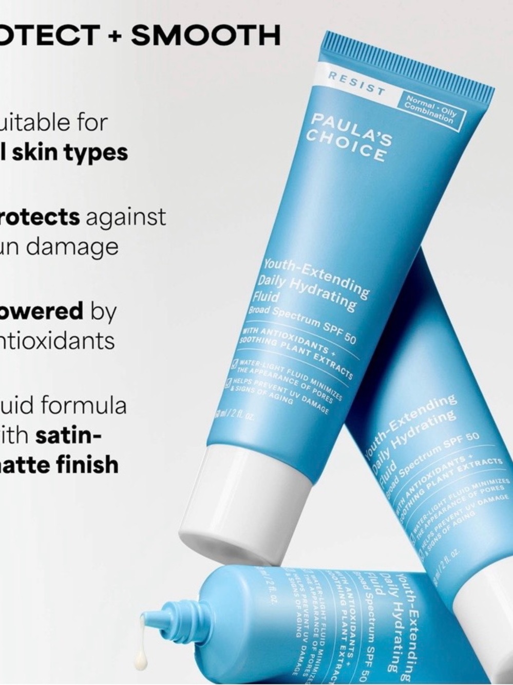Paula's Choice Youth Extending Daily Hydrating Fluid SPF 50 $39 MSRP - Picture 2 of 2